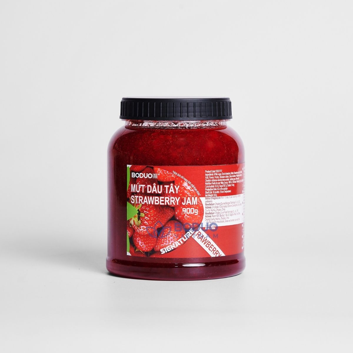 Mứt Sốt Dâu Tây Boduo Signature 900g – Nguyên Liệu Pha Trà Trái Cây, Trà Sữa, Làm Bánh