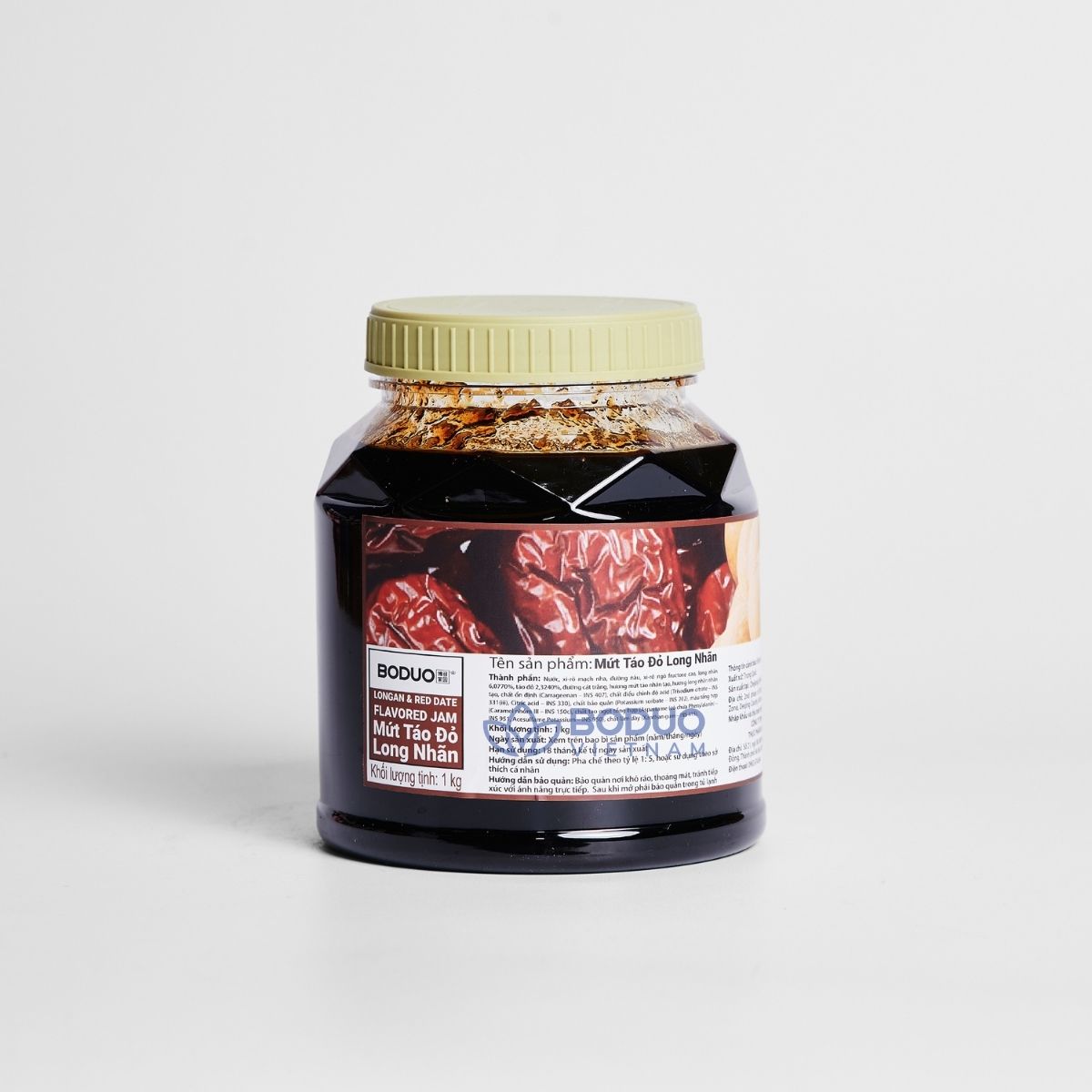 Mứt Sốt Táo Đỏ Long Nhãn Boduo 1Kg – Pha Trà Trái Cây, Trà Sữa, Làm Bánh