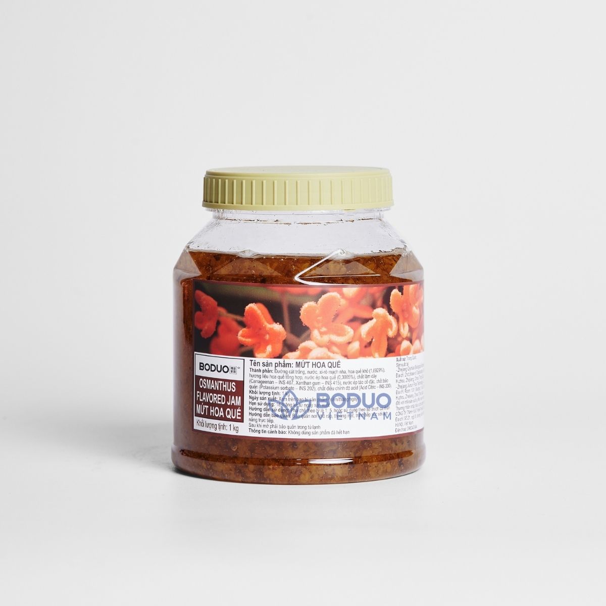 Mứt Hoa Quế Boduo 1Kg – Nguyên Liệu Pha Trà Sữa, Trà Trái Cây, Làm Bánh