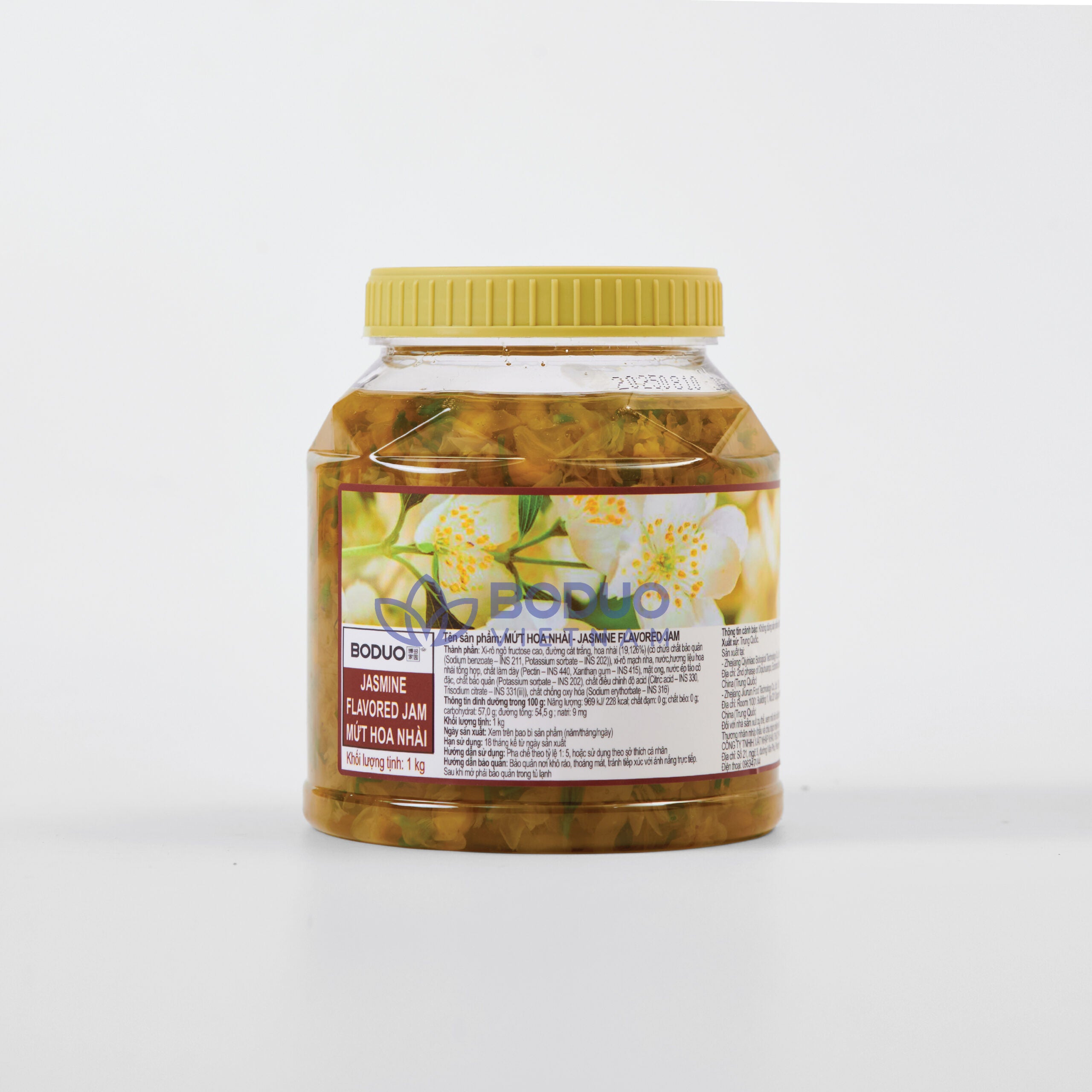 Mứt Sốt Hoa Nhài Boduo 1Kg – Nguyên Liệu Pha Trà Trái Cây, Trà Sữa, Làm Bánh