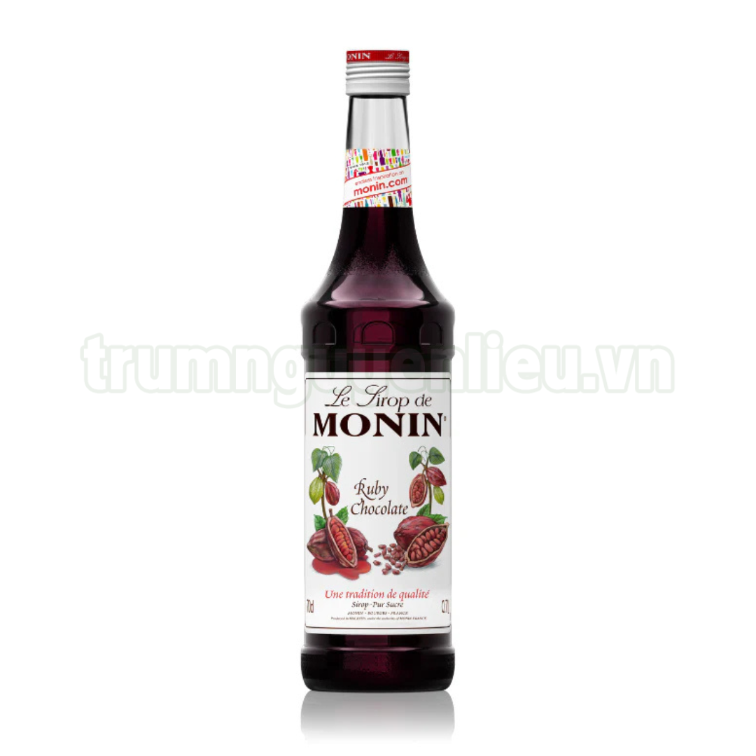 Syrup Monin Chocolate Quả Mọng - Ruby Chocolate - 700ml