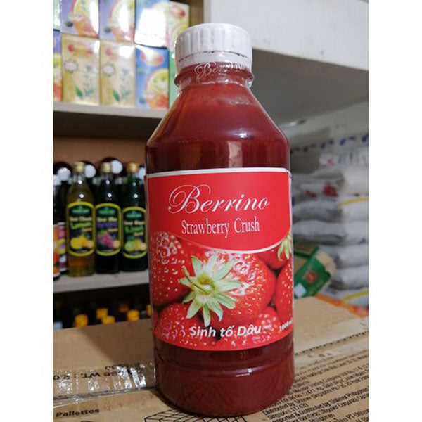 Mứt Sinh Tố Berrino Dâu 1000ml | Strawberry Crush Chính Hãng