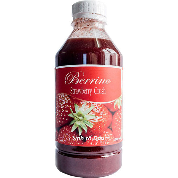Mứt Sinh Tố Berrino Dâu 1000ml | Strawberry Crush Chính Hãng