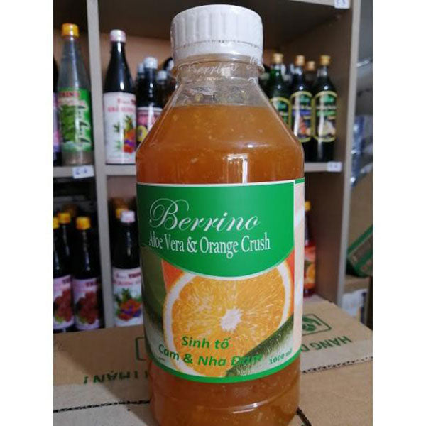 Mứt Sinh Tố Berrino Cam & Nha Đam 1000ml – Pha Chế Chuẩn Vị