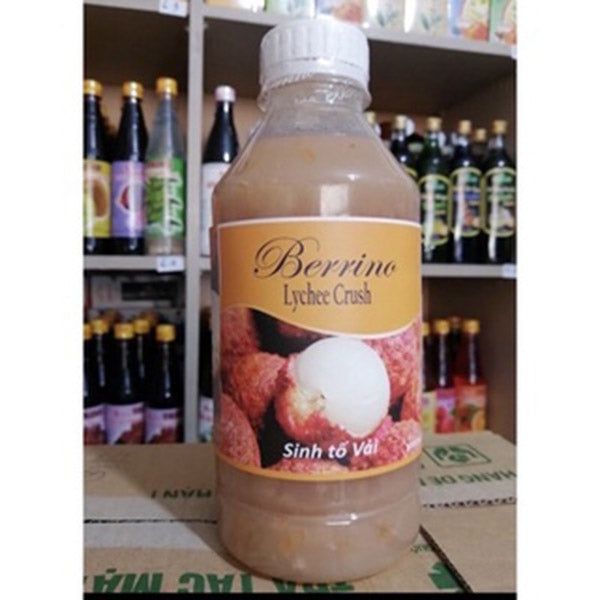 Mứt sinh tố Berrino vị vải 1000ml | Lychee Crush chính hãng, giá tốt