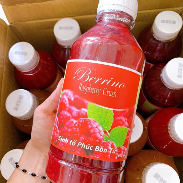 Mứt sinh tố Berrino Phúc Bồn Tử 1000ml | Raspberry Crush Chính Hãng