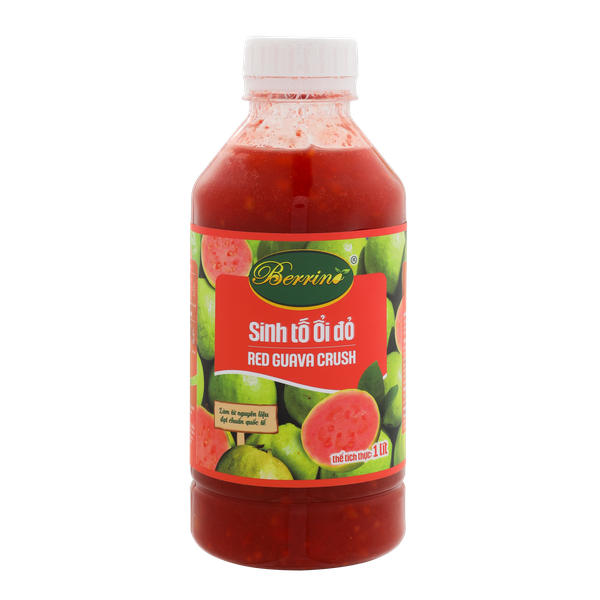 Sinh Tố Berrino Ổi Đỏ 1000ml – Nguyên Chất, Thơm Ngon, Dễ Pha Chế